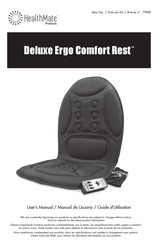 HealthMate Deluxe Ergo Comfort Rest Guide D'utilisation