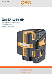 Geo-Fennel Geo5X-L360 HP Mode D'emploi