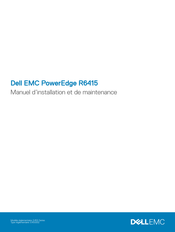 Dell EMC PowerEdge R6415 Manuel D'installation Et De Maintenance