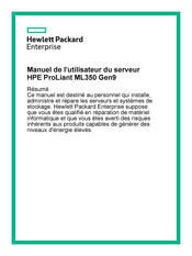 HPE ProLiant ML350 Gen9 SFF Manuel De L'utilisateur