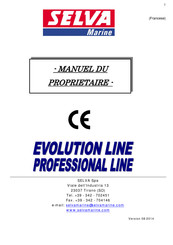 SELVA MARINE Evolution line Manuel Du Propriétaire