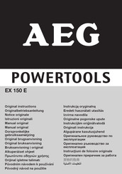 Aeg EX 150 E Notice Originale