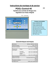 osf POOL-Control-40 Instructions De Montage Et De Service