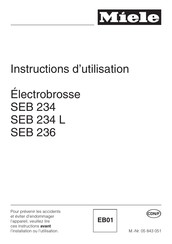 Miele SEB 234 L Instructions D'utilisation