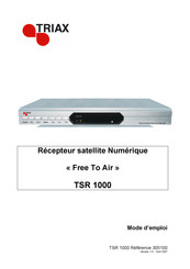 Triax TSR 1000 Mode D'emploi