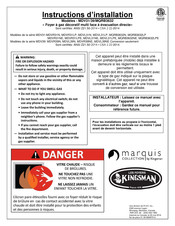 Kingsman Marquis MQRB3632 Série Instructions D'installation
