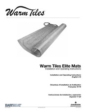 Emerson EASYHEAT Warm Tiles Elite Mats Directives D'installation Et D'utilisation