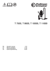 pullman Ermator T 7500 Manuel D'utilisation