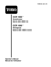 Toro CCR 1000 Manuel De L'utilisateur