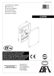 BFT CAPRI Instructions D'utilisation Et D'installation