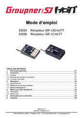 GRAUPNER SJ 33506 Mode D'emploi