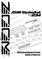 Zoom RhythmTrak 234 Mode D'emploi