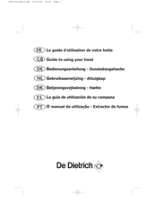De Dietrich DHD555 Guide D'utilisation