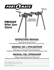 Portamate PM-4000 Manuel De L'utilisateur