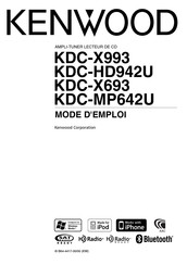 Kenwood KDC-HD942U Mode D'emploi