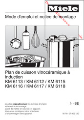 Miele KM 6113 Mode D'emploi Et Notice De Montage