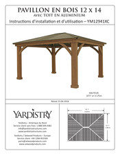 Yardistry YM12941XC Instructions D'installation Et D'utilisation
