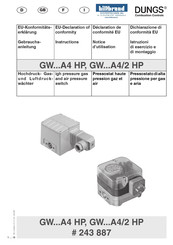 Dungs GW A4/2 HP Série Notice D'utilisation