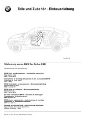 BMW 3 Série Instructions De Montage