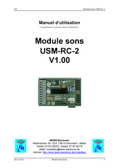 BEIER-Electronic USM-RC-2 Manuel D'utilisation