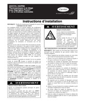 Carrier Performance 15 Instructions D'installation
