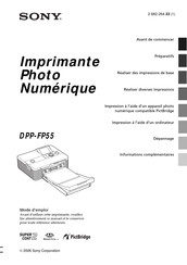 Sony DPP-FP55 Mode D'emploi