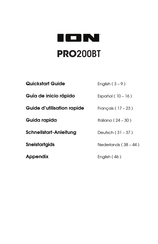 Ion PRO200BT Guide D'utilisation Rapide