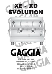 Gaggia XE-XD EVOLUTION Mode D'emploi