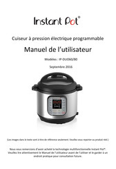 Instant Pot IP-DUO60 Manuel De L'utilisateur
