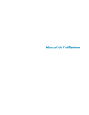 HP TouchSmart Série Manuel De L'utilisateur