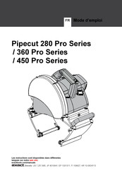 eXact Pipecut 450 Pro Série Mode D'emploi