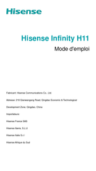 Hisense Infinity H11 Mode D'emploi