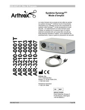 Arthrex AR-3200-0001T Mode D'emploi