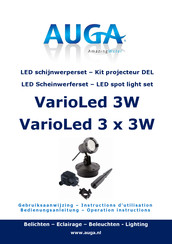 Auga VarioLed 3 x 3W Instructions D'utilisation