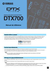 Yamaha DTX700 Manuel De Référence