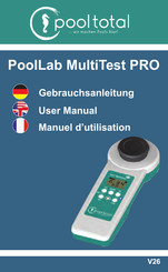 POOL Total PoolLab MultiTest PRO Manuel D'utilisation