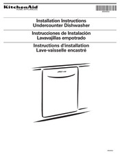 KitchenAid KUDP01DLWH7 Instructions D'installation