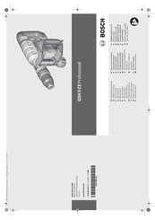 Bosch GSH 5 CE Professional Notice Originale