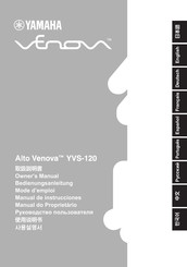 Yamaha Alto Venova YVS-120 Mode D'emploi