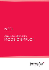 Bernafon Neo 411 Mode D'emploi