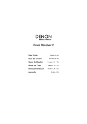 Denon Professional Envoi Receiver 2 Guide D'utilisation