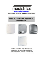 Mediclinics M99A-UL Manuel D'installation Et D'utilisation