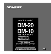 Olympus DM-10 Mode D'emploi