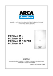 ARCA PIXEL 29 FR Manuel D'installation, D'utilisation Et De Maintenance