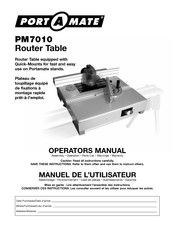 Portamate PM7010 Manuel De L'utilisateur