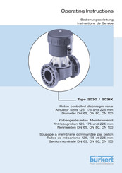 Burkert 2030 Instructions De Service