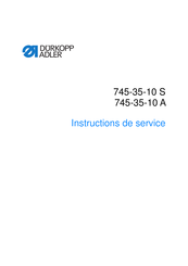Dürkopp Adler 745-35-10 S Instructions De Service