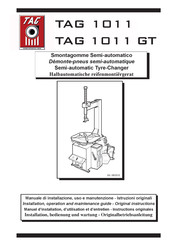 TAG 1011 GT Manuel D'installation, D'utilisation Et D'entretien