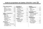 Cadillac CTS 2010 Guide Du Propriétaire