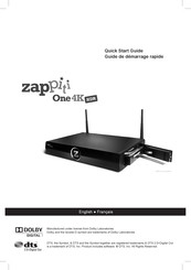 DTS Zappiti One 4K HDR Guide De Démarrage Rapide